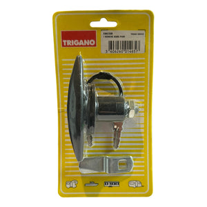 Trigano Ellipse Push Lock with Zadi barrel and two keys – replacement locker lock for caravans and motorhomes