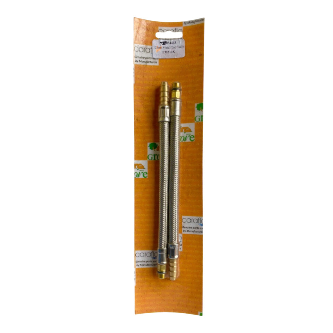 Caraflo SP210 12mm cone end metal tap tails 220mm for caravan and motorhome mixer taps