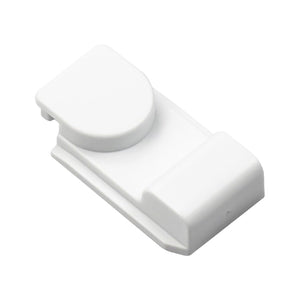 Dometic fridge air vent slider clip in white, part 2951766316 for LS and EW series