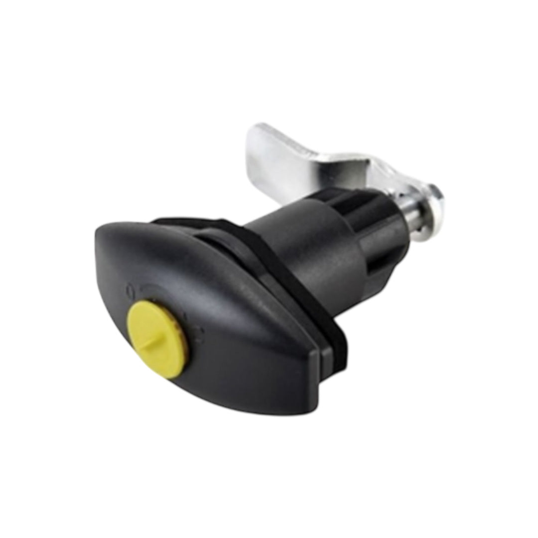 Fawo HSC 1204 black locker door handle for caravan or motorhome storage compartment