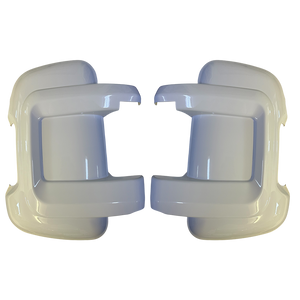 Durable wing mirror protective covers for Fiat Ducato, Peugeot Boxer, and Citroen Jumper short arm models 2006+.