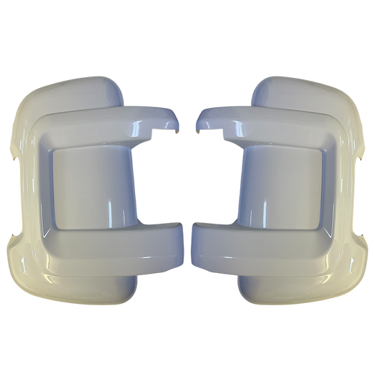 Durable wing mirror protective covers for Fiat Ducato, Peugeot Boxer, and Citroen Jumper short arm models 2006+.
