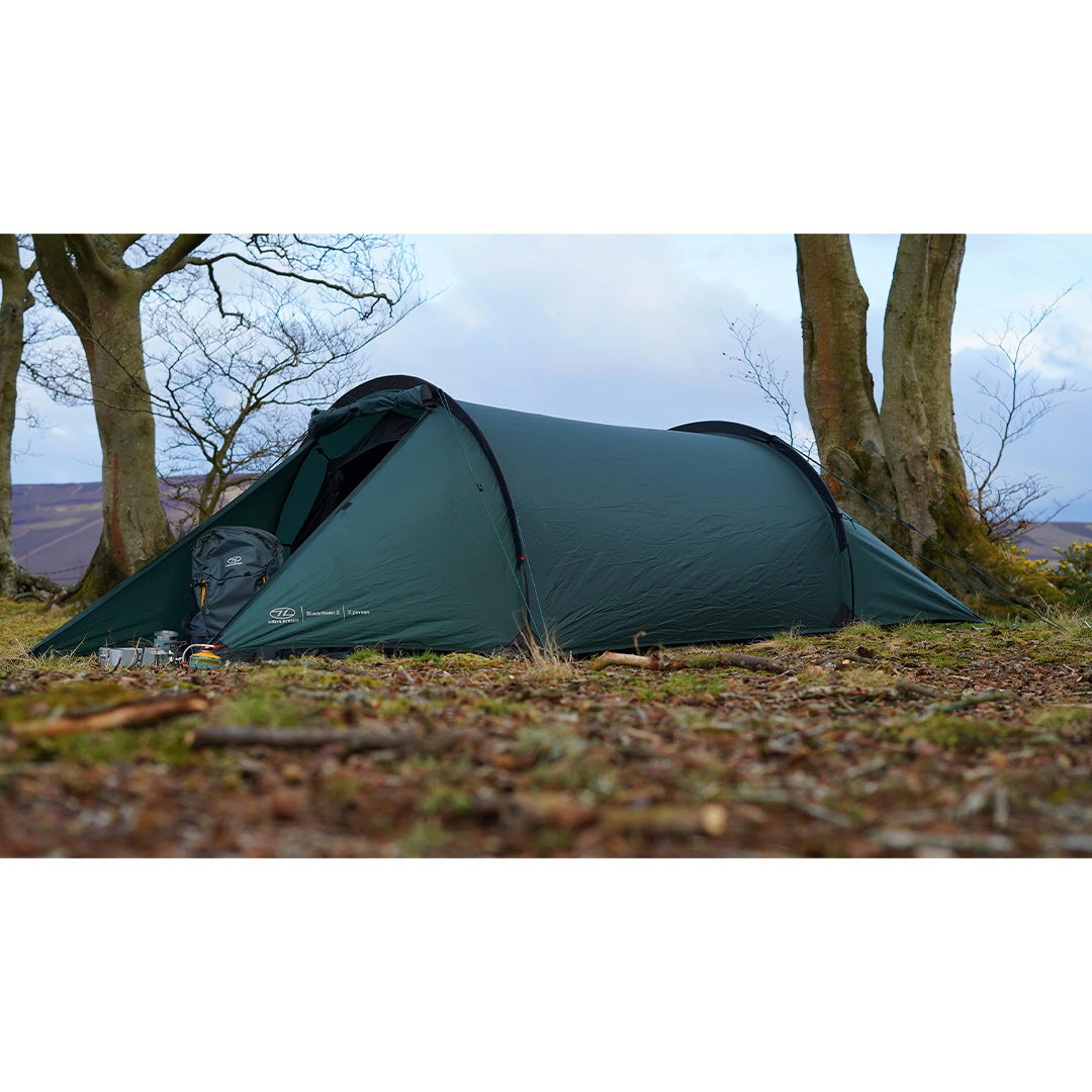 Shop Highlander Blackthorn Gen2 2 man tent with waterproof flysheet and low profile design