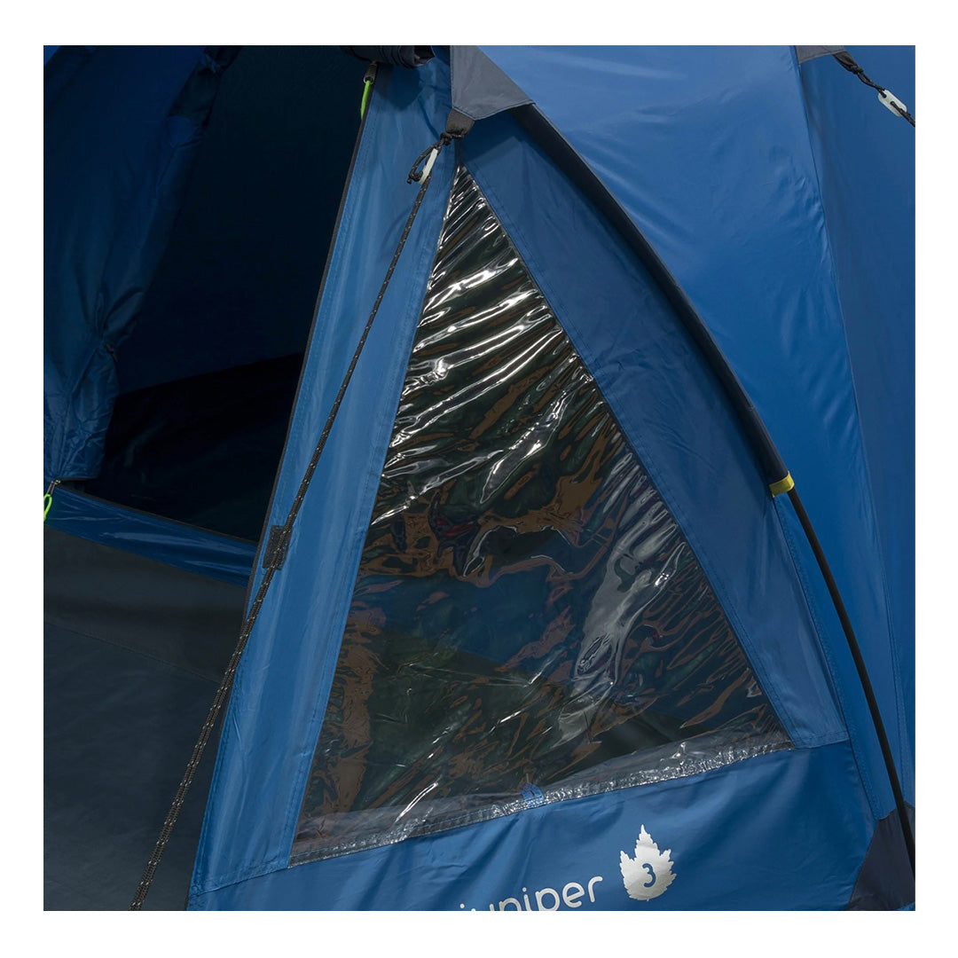 Highlander Juniper tent with pre-attached hi-vis guylines and groundsheet