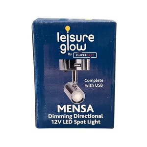 Directional Mensa LED Spot Light 12V with Dimmer – Ideal for Campervans & Boats