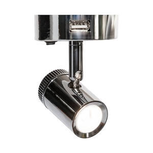 Mensa 12V Dimmable LED Spotlight with USB – Caravan, Motorhome, Boat Lighting