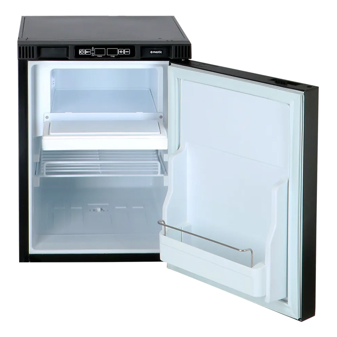 Mestic MR-43 fridge freezer open with shelf caravan motorhome refrigerator