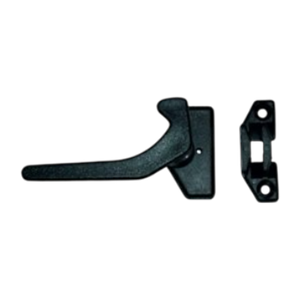 Black Permafix I551P window latch lock catch for secure caravan motorhome windows.