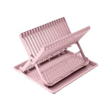 PlasticForte space-saving folding dish drainer with drip tray available in the UK