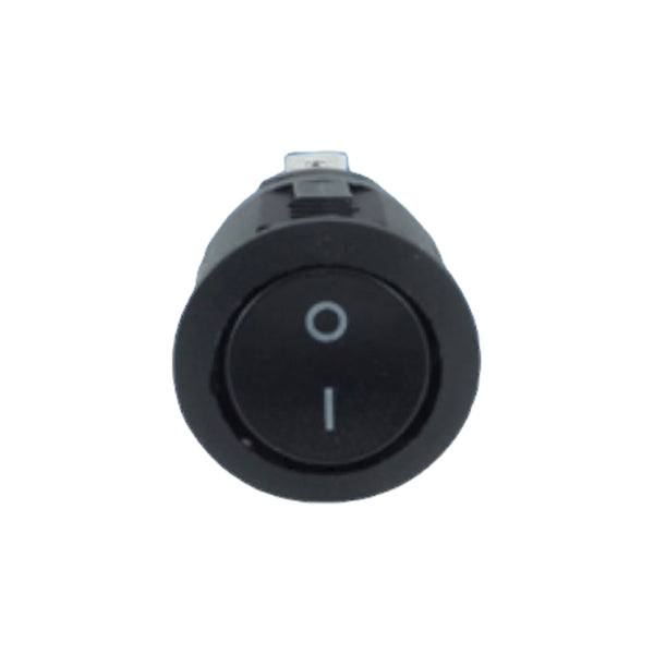 PowerPart Circular On/Off Rocker Switch 12v-230v - Black