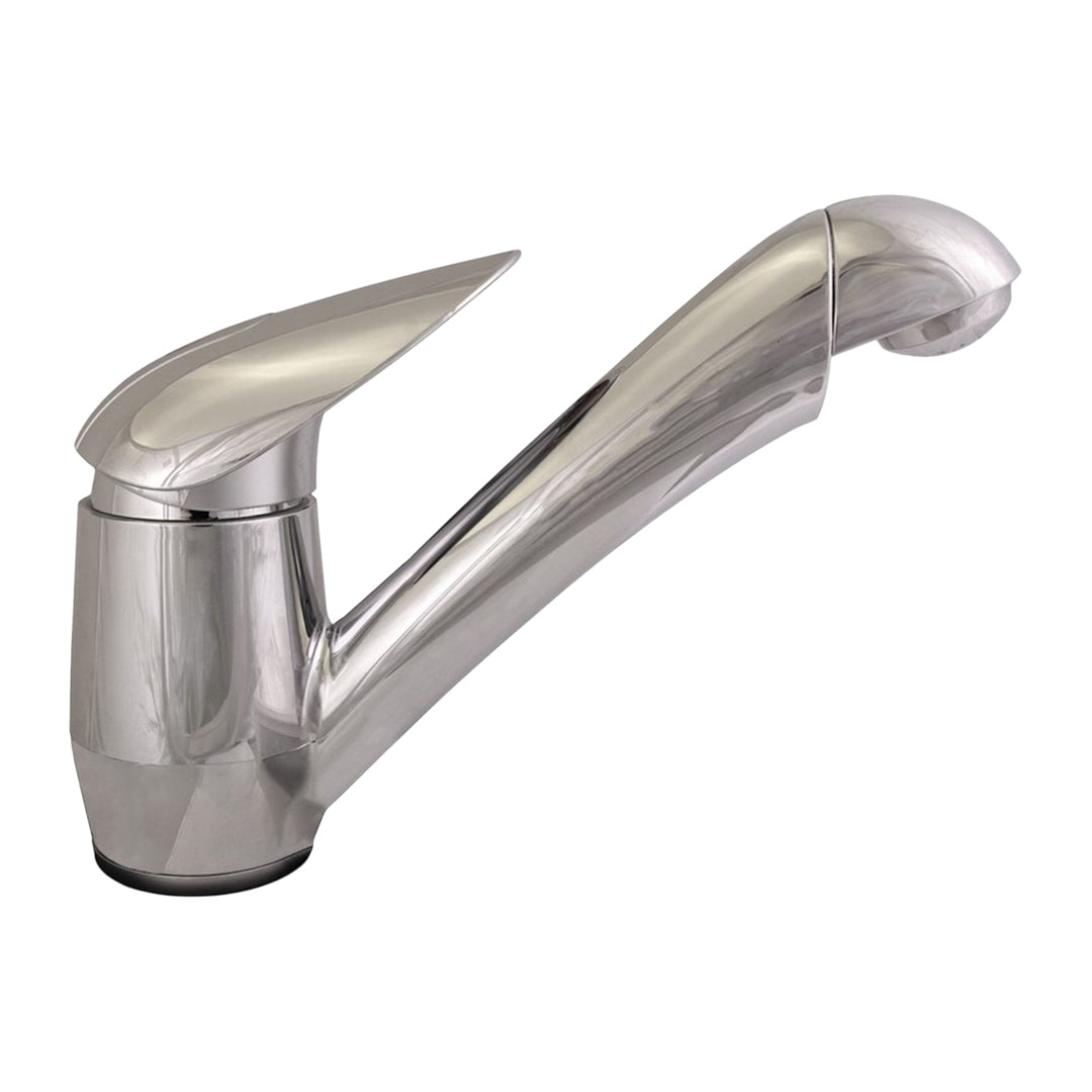 Reich Pelikan chrome single lever tap with 360 swivel and microswitch for caravan or motorhome