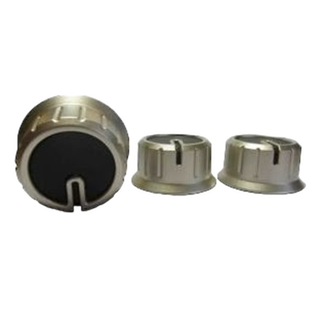 Thetford brushed nickel and black control knobs pack of 3 SSPA0916.BNK