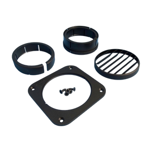 Black Truma swivel air outlet for 80mm ducting, compatible with Truma E2400 and VarioHeat caravan heaters