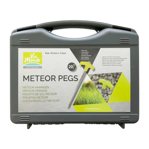 Via Mondo meteor pegs, hard ground heavy-duty awning and tent pegs, box of 20
