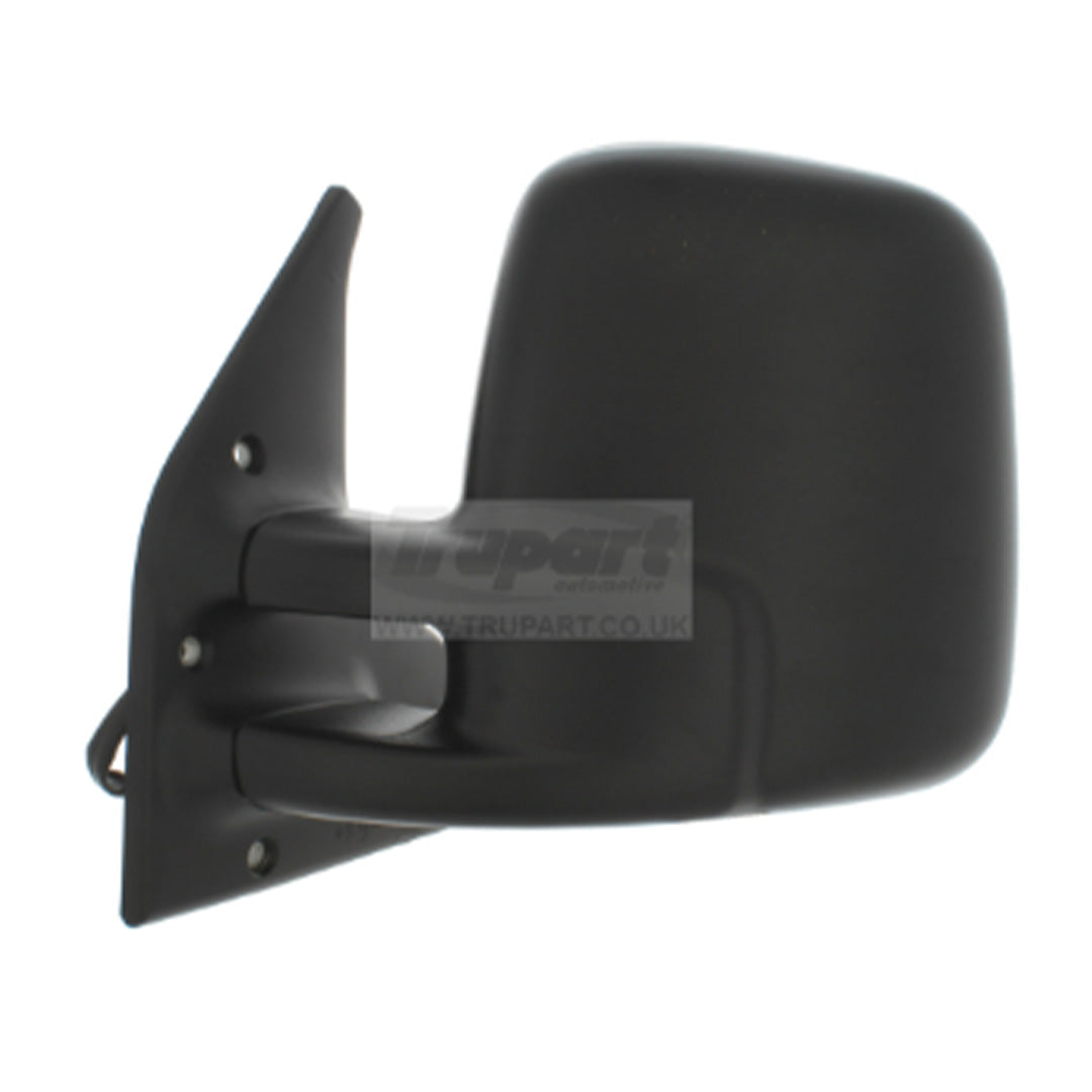 VW Transporter T4 1991-2003 left side electric heated black door mirror with tall convex housing