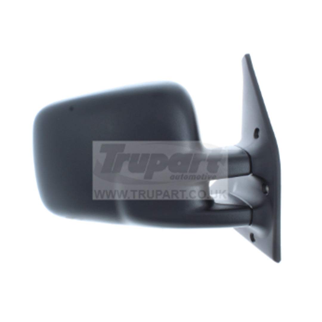 VW Transporter T4 1991-2003 right side manual black door mirror with wide aspherical housing