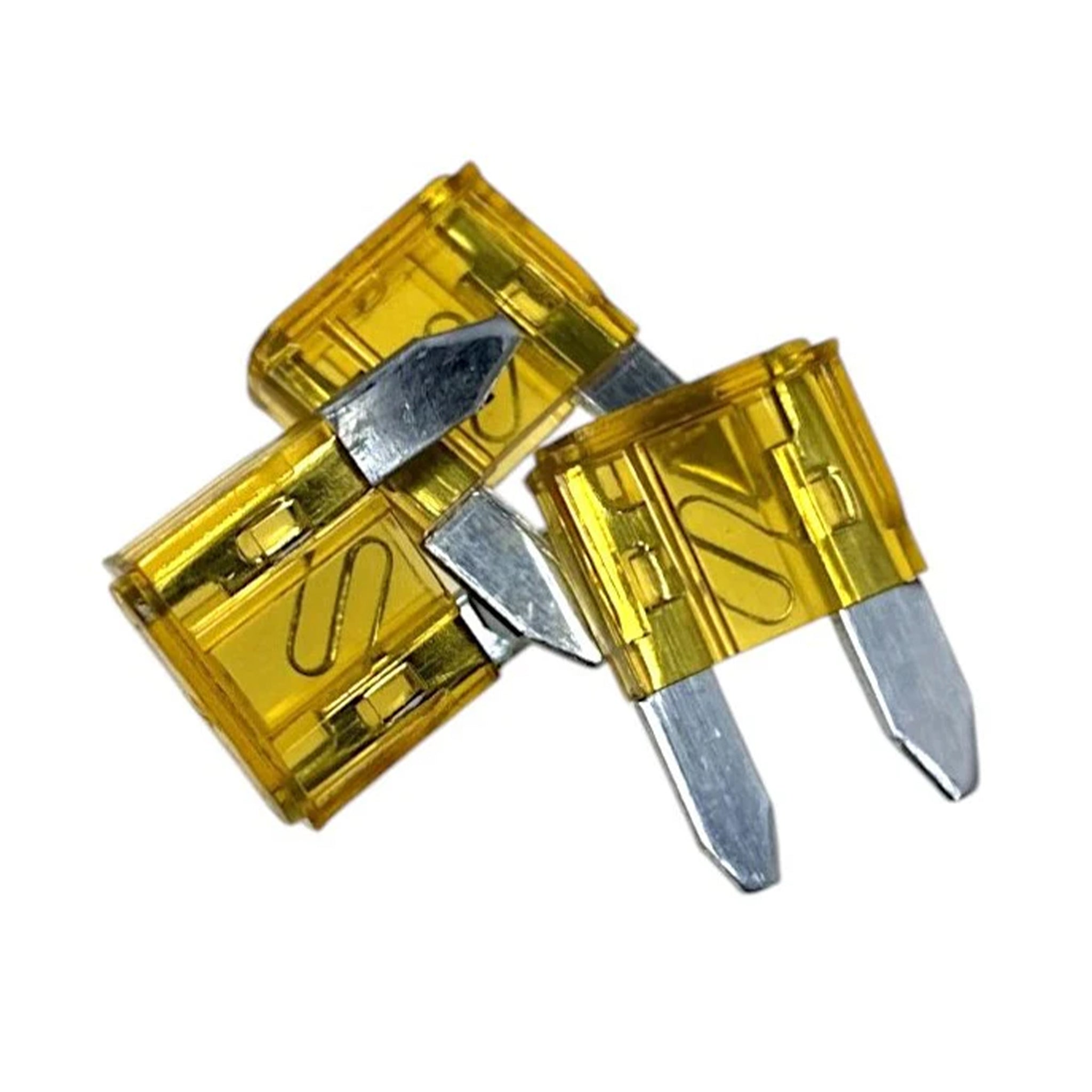 W4 5 amp mini blade fuses 37005 pack of three yellow fuses