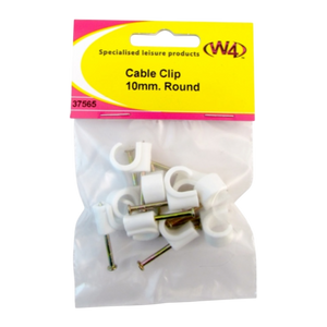 Packaged 10mm round cable clip W4 pack of 10 for caravan or motorhome wiring