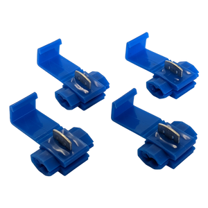 W4 self-stripping cable connectors, pack of 4, suitable for automotive and caravan electrical connections