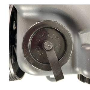 Durable waste water carrier for camping, made by Aquaroll, 38 litre capacity