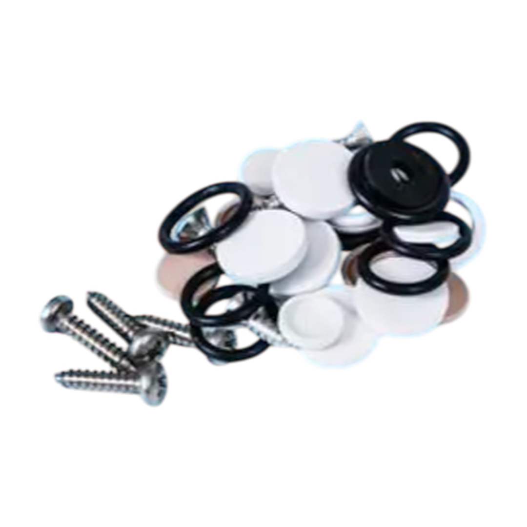 Whale Elegance AK5030 service kit with screw caps, o-rings, washers, and screws for tap and shower maintenance