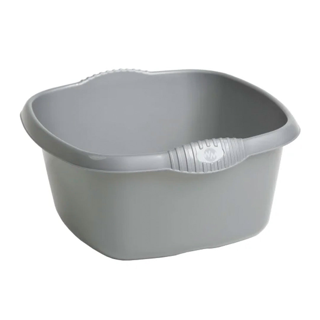 Wham Casa 32cm square washing up bowl 9L in silver