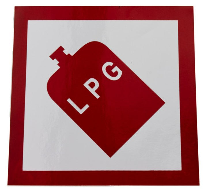 Viking Signs LPG Warnschild 100 X 100 Mm – Magnetisch, Flexibel Für Wohnmobile & Caravans