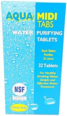 32 CleanTabs Aqua Midi Tabs Water Purifying Tablets