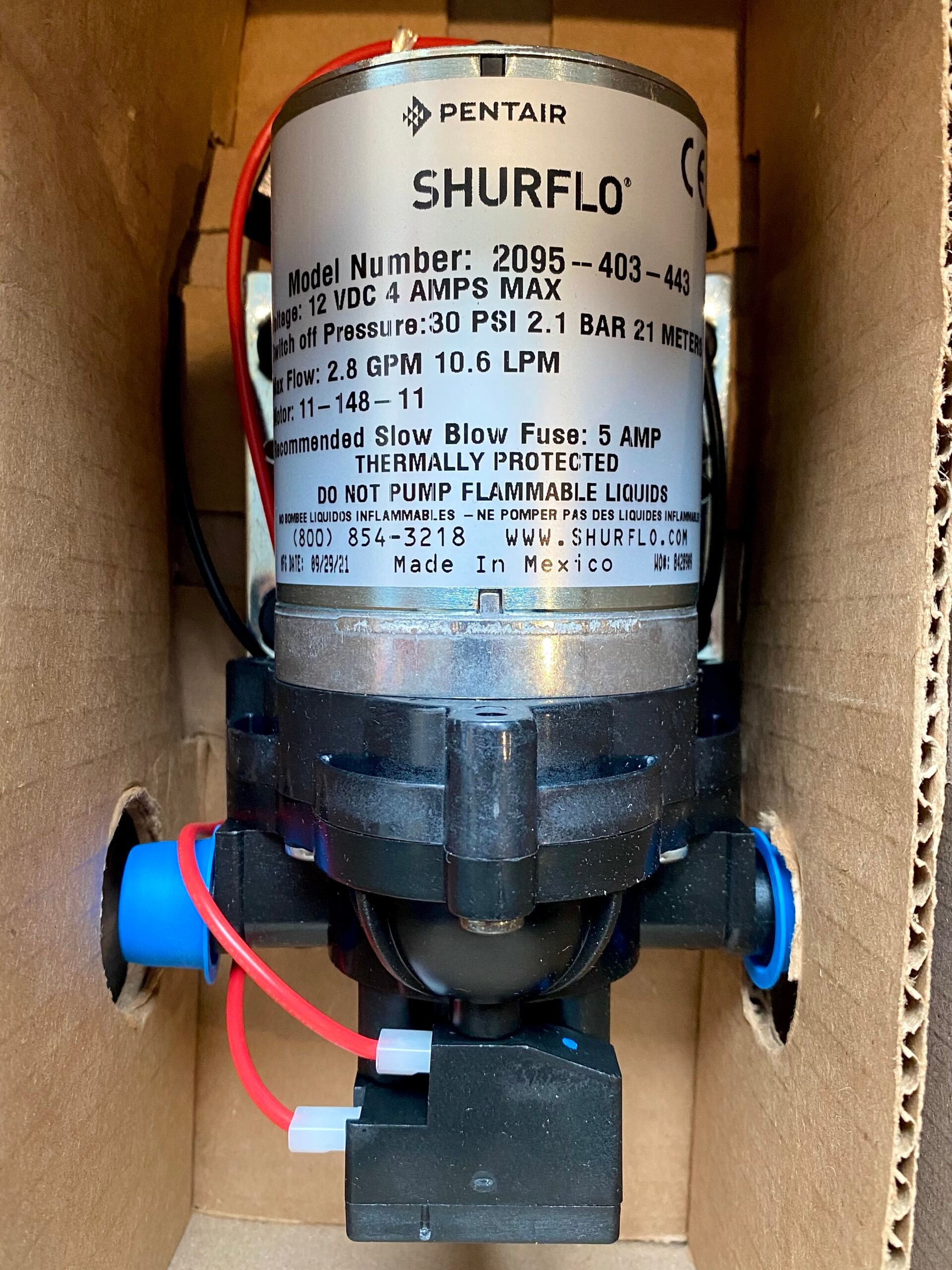Shurflo Automatic Demand Pump 30psi