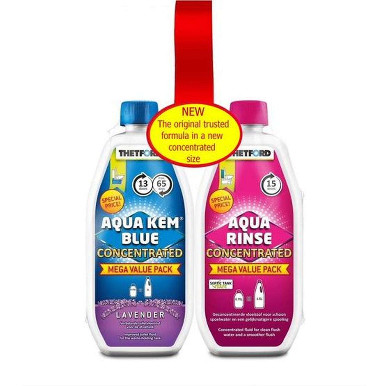 Thetford Aqua Kem Blue and Aqua Rinse Concentrate Duo Pack