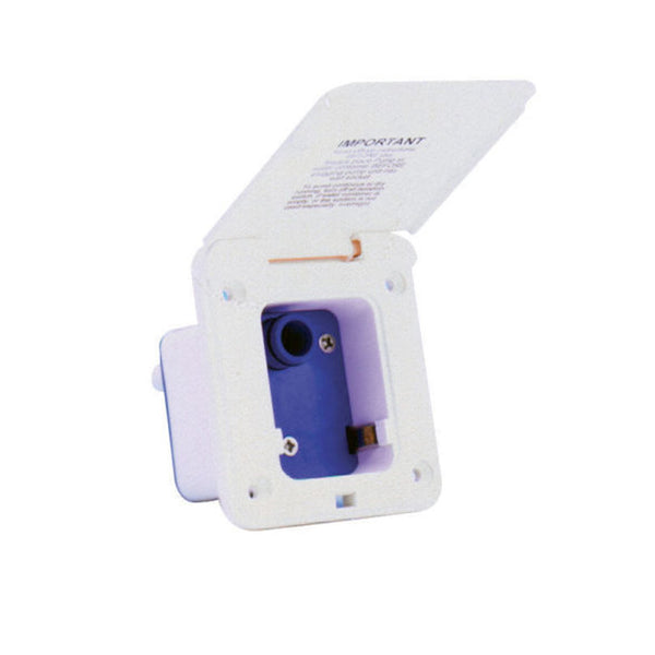 Whale Watermaster Inlet Socket with Integrated Pressure Switch - Ivory
