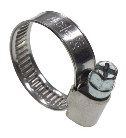 W4 Stainless Steel Hose Clip : Size 000 (8-16mm)