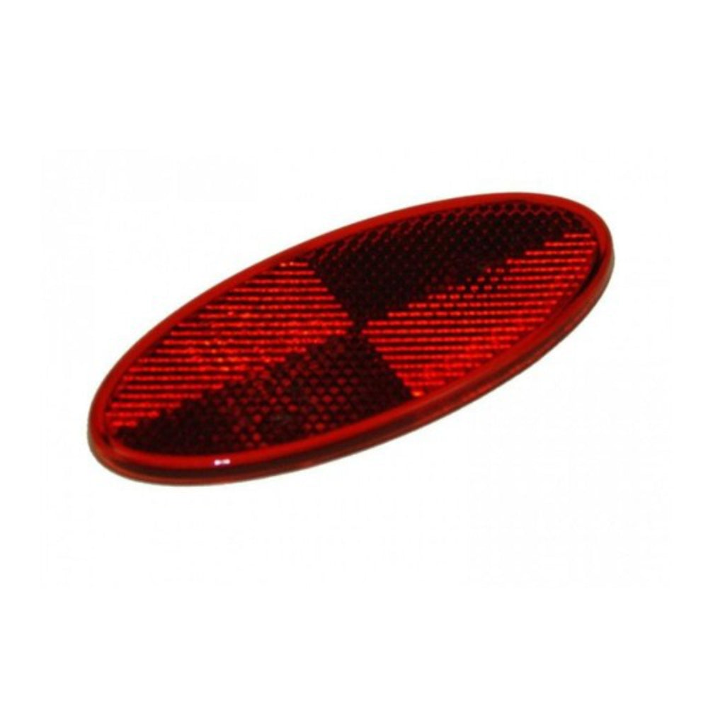 Oval Red Reflector - Self Adhesive – Thomas Touring